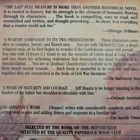 The Last Full Measure * Jeff Shaara * Civil War Trilogy #3 - Picture 3 of 8